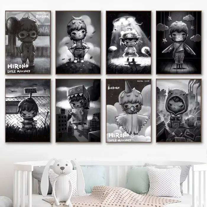 Affiches vintage classiques de dessins animés H-HIRONOS