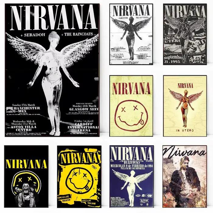 Affiche de groupe de Rock A-N-Nirvana