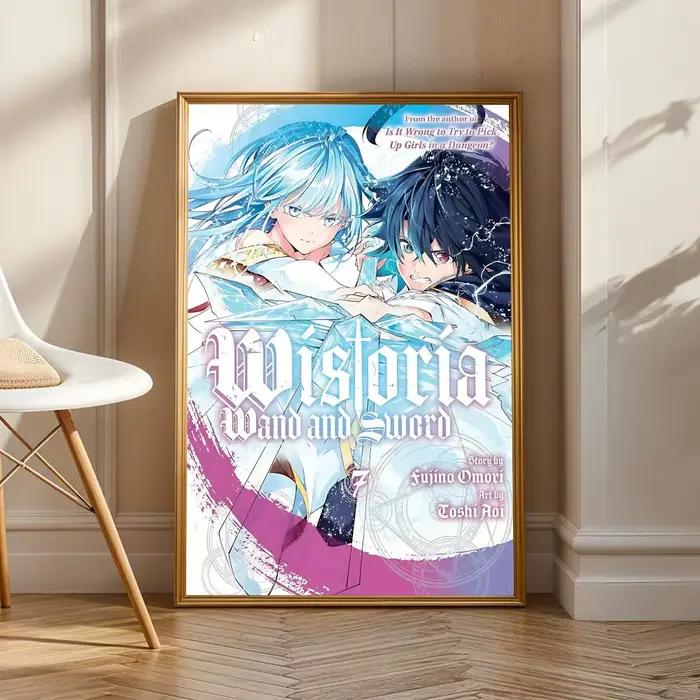 Affiche personnalisée en PP épaissi avec baguette magique W-Wistoria et épées