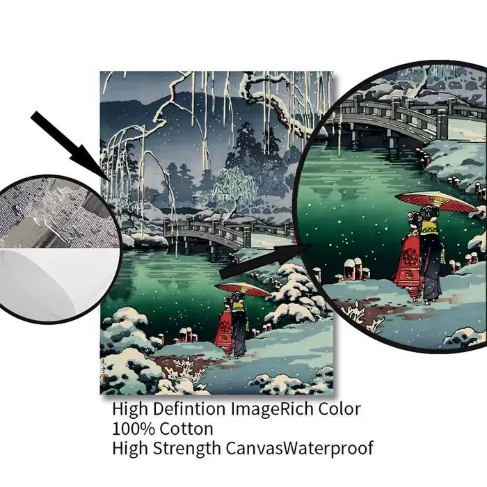 Paysage japonais ukiyo-e Kawase Hasui œuvres d'art affiche