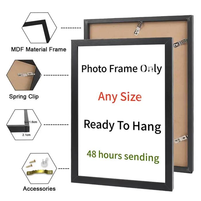 Cadre Photo en bois pour mur Photo 21x30 30x40