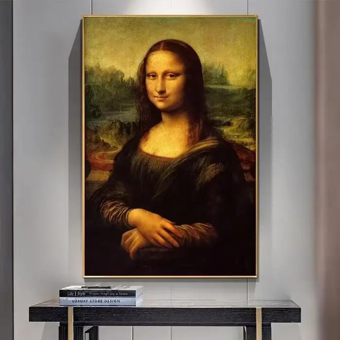 Toile d'art célèbre de Mona Lisa