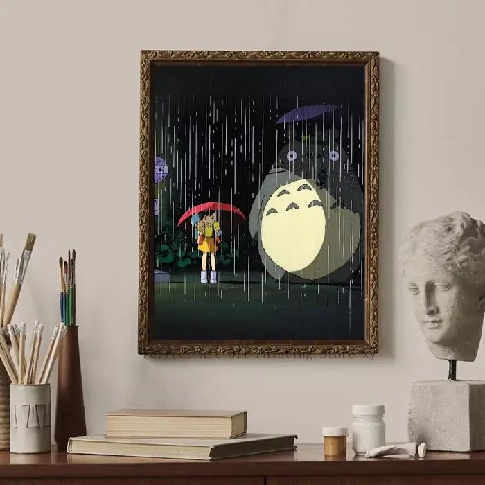 Studio Ghibmovies Anime T-Totoro Cartoon Poster