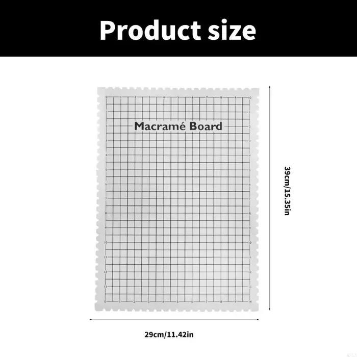 MXLA Grand panneau projet en macramé avec grilles