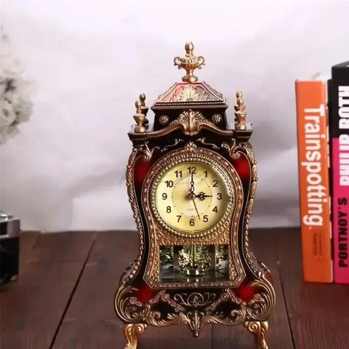 1 pièce Horloge de table créative en forme de tour