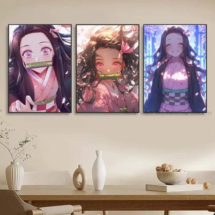 Affiches autocollantes imperméables avec personnages d'anime N-nezuko