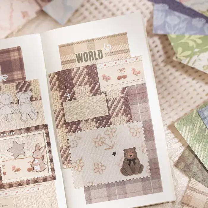 Lot de 1 à 4 papiers vintage pour scrapbooking