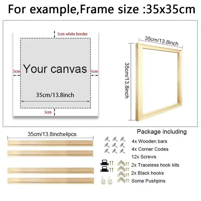 Grandes cadres photo en bois pour bricolage