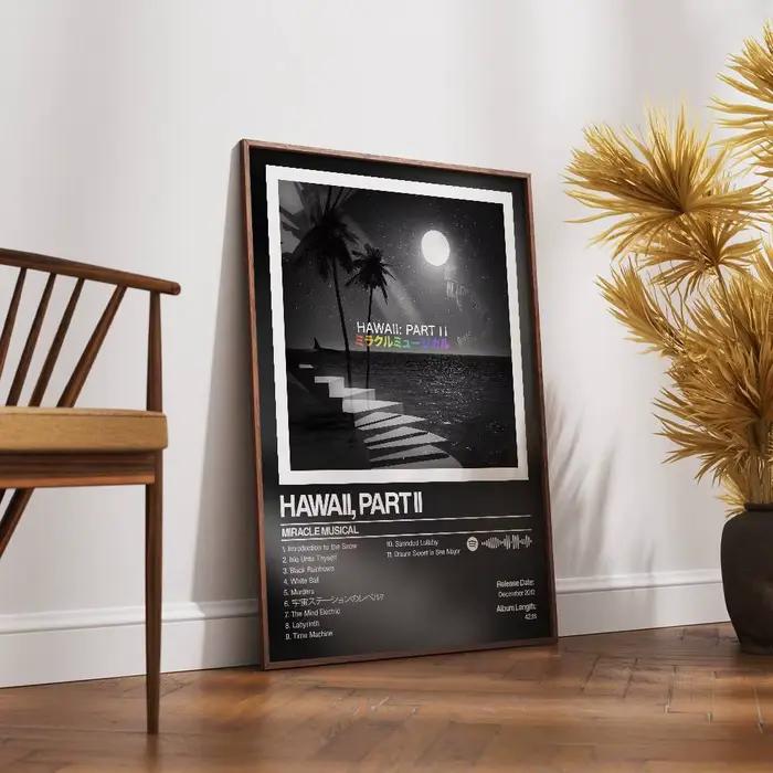 Affiche musicale Miracles imprimée HD
