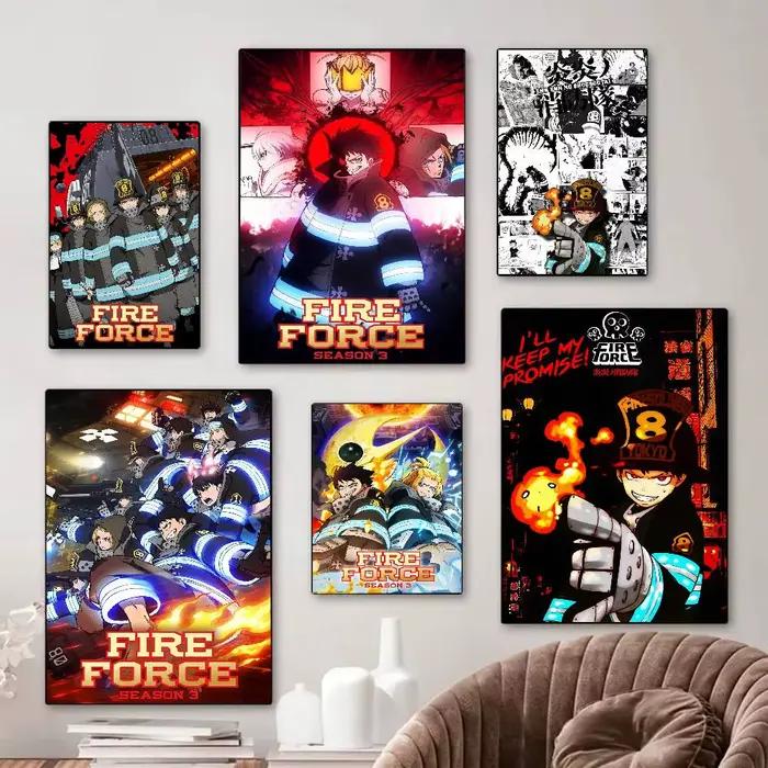 Affiche de bande dessinée F-Fire Force Anime Whitepaper
