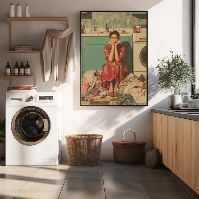 Impression sur toile de café parisien chaleureux - Œuvre d'art de style impressionniste d'une femme dégustant