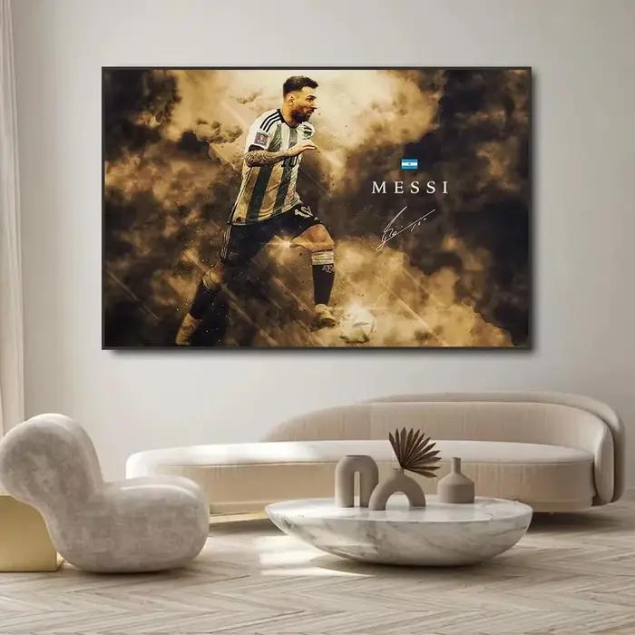 Affiche d'étoile de Football Messi
