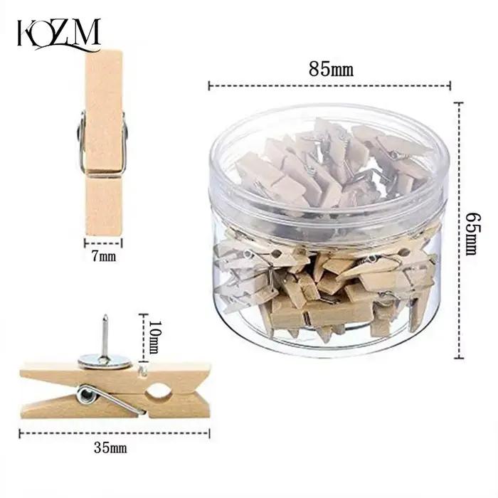 Punaises en bois durable pour classeur décoratif