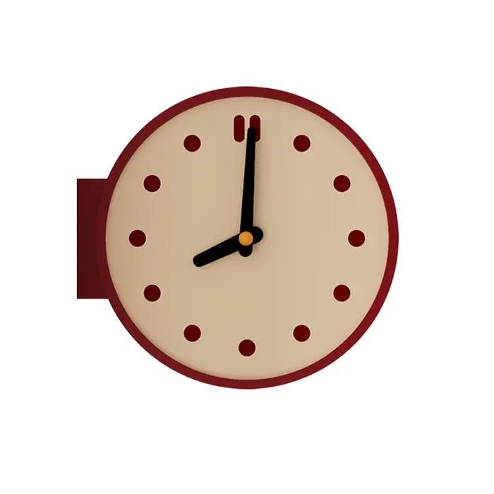 Horloge murale d'angle
