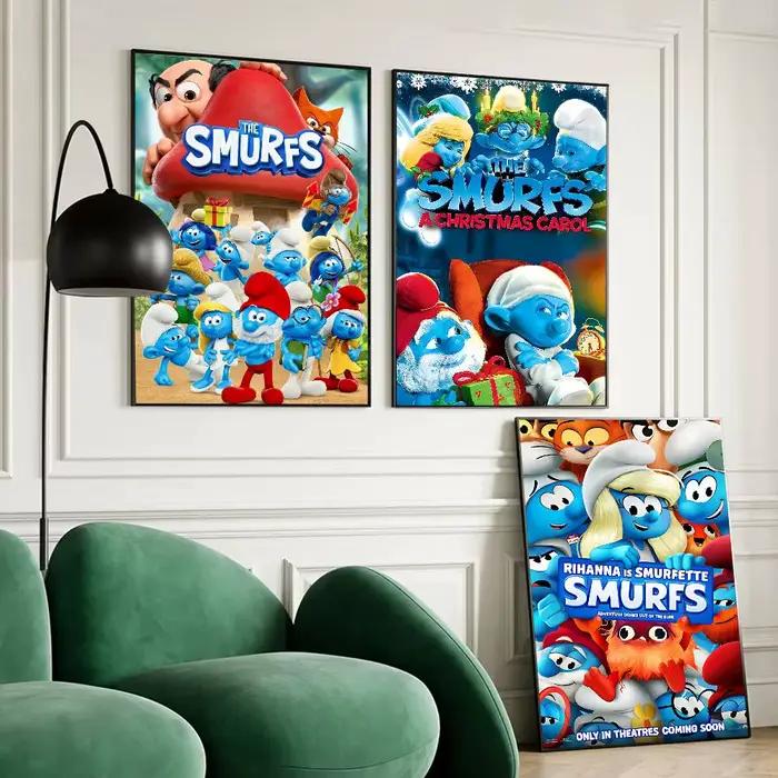 Affiche imprimée de dessin animé s-murfs