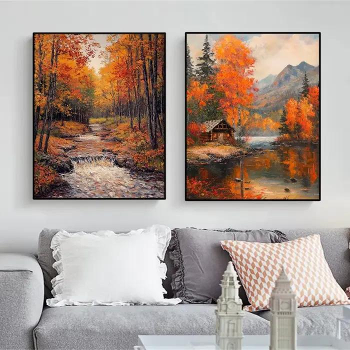 Affiche de paysage naturel d'automne