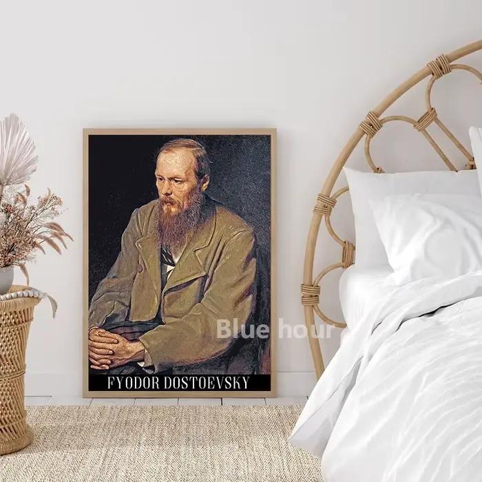 Peinture à l'huile de portrait russe sur toile