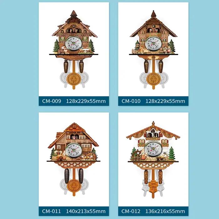 Horloge coucou horloge murale artisanat Vintage en bois coucou arbre maison horloge pour chambre salon bureau décoration de la maison