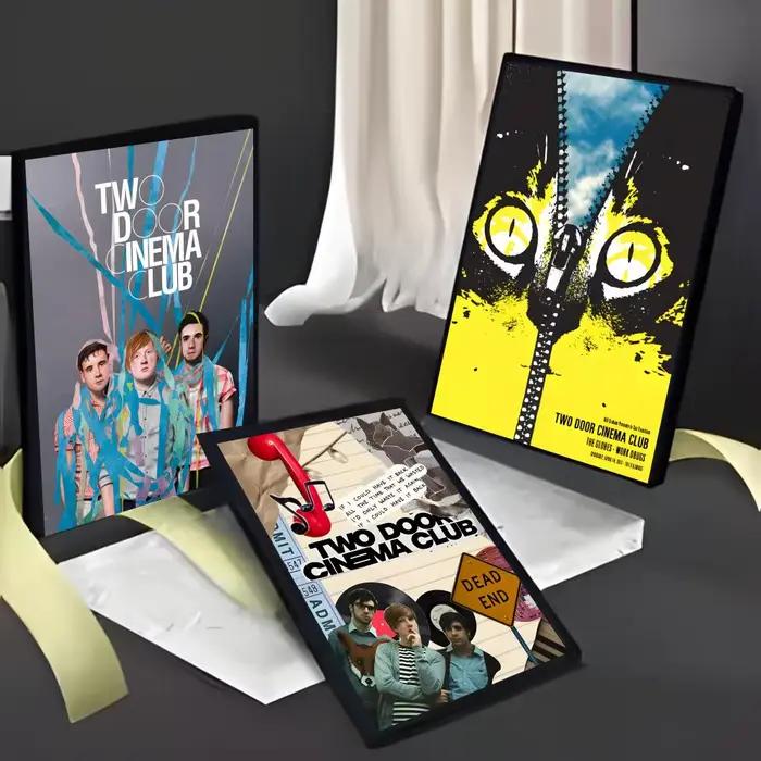 Affiche de groupe de rock indépendant britannique Two Door Cinema Club