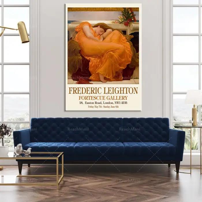 Affiche d'exposition de musée Orange, peinture Frederick Leighton