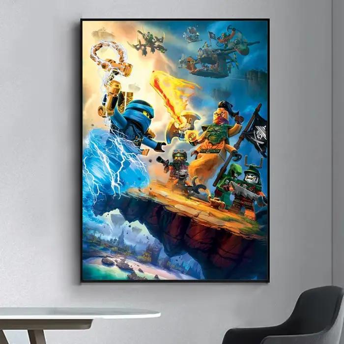 Cool L-LEGOs dessin animé n-ninjago affiche fantaisie