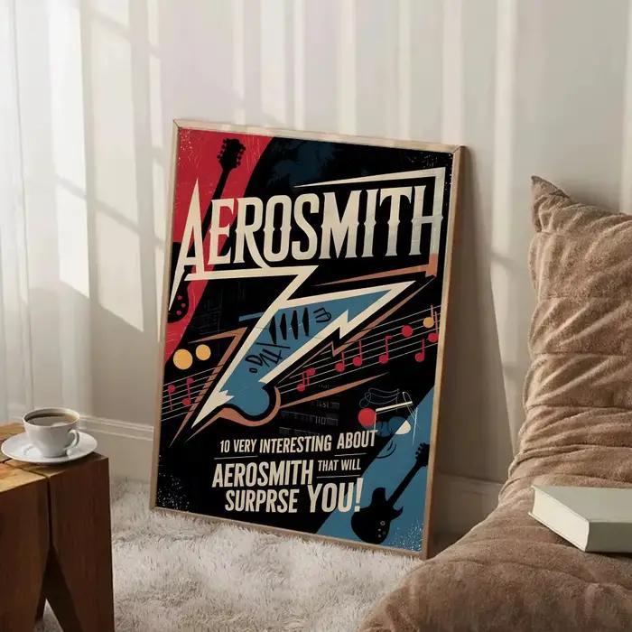 Affiche de groupe de rock A-Aerosmith