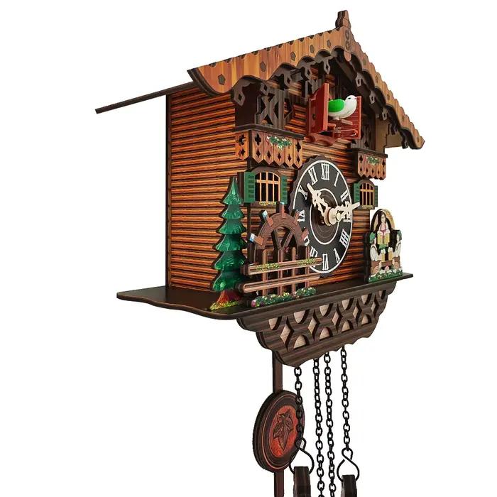 Horloge murale en bois