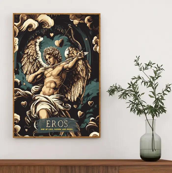 Affiches rétro de Portrait d'art de la mythologie grecque classique
