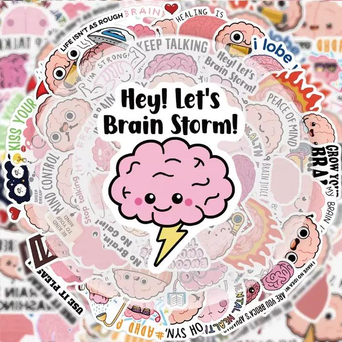 50 autocollants amusants pour le cerveau