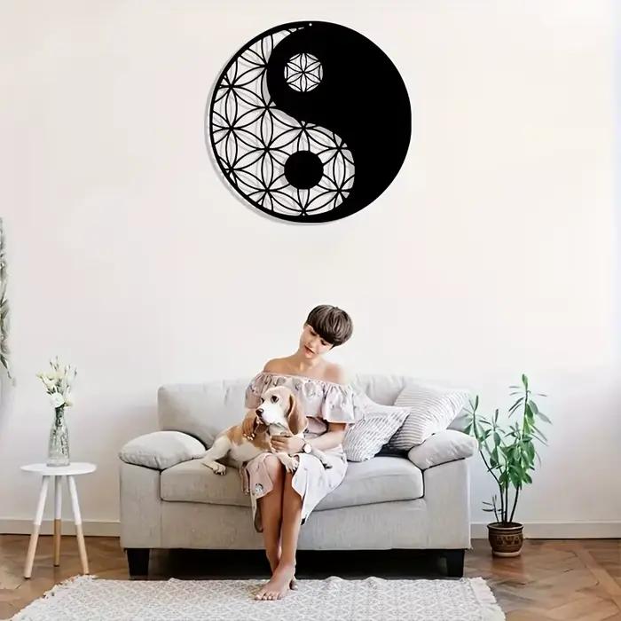 Décoration Yin Yang en métal