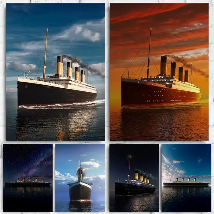 Affiche Titanic, images Vintage de voiles au voile et de la mer