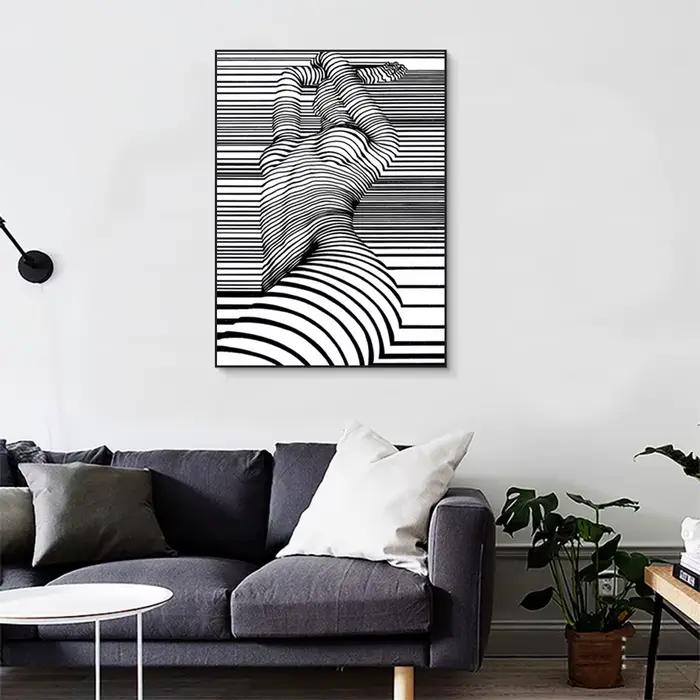 Art mural abstrait moderne