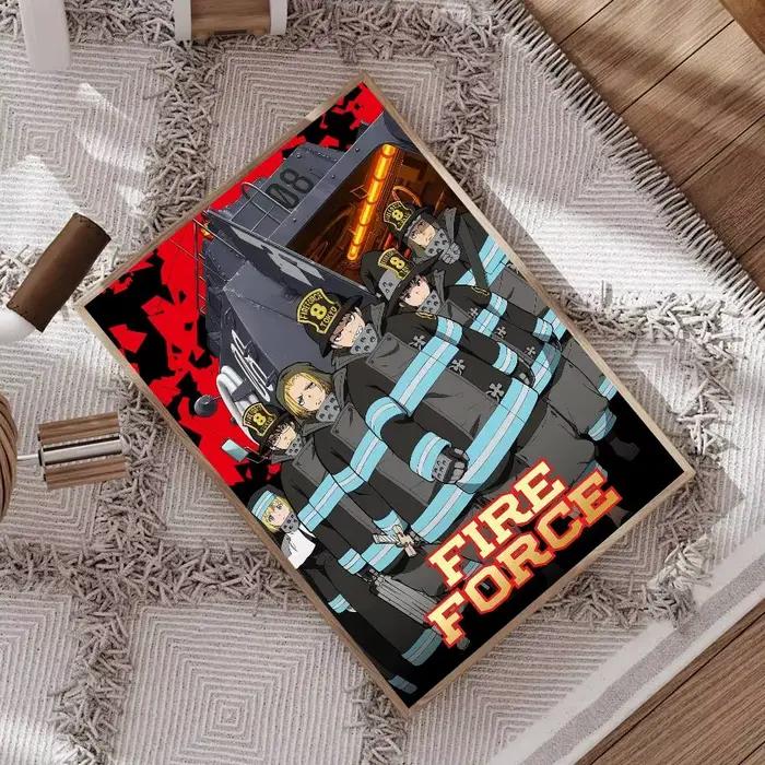 Affiche de bande dessinée F-Fire Force Anime Whitepaper