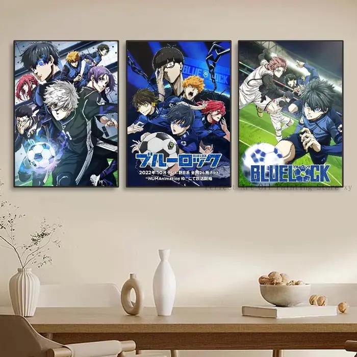 Affiche en papier avec serrure bleue
