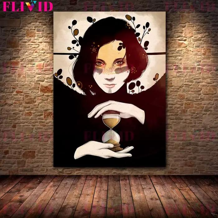 Affiche murale Vintage pour filles