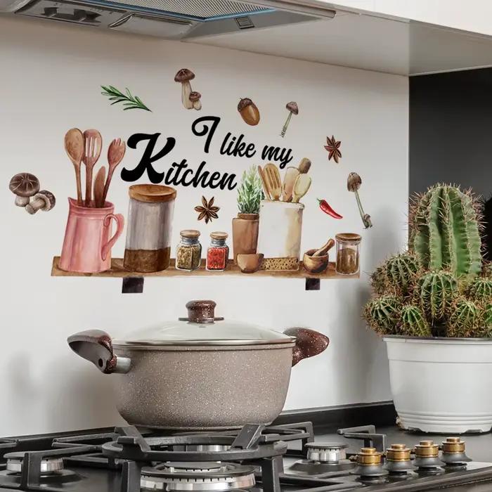 Autocollant mural motif I Like My Kitchen