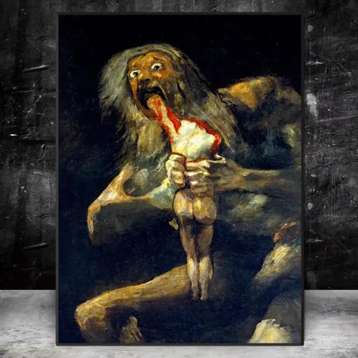 Affiche Vintage de Sabbat de Sorcières Francisco Goya