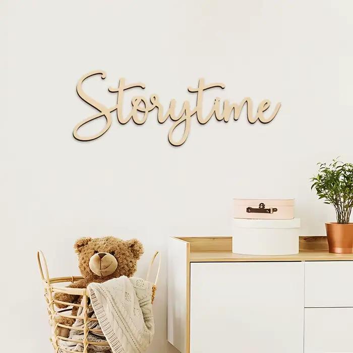 Panneau mural rustique en bois pour chambre de bébé