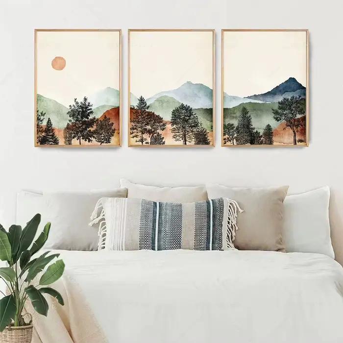 Toile d'art mural aquarelle