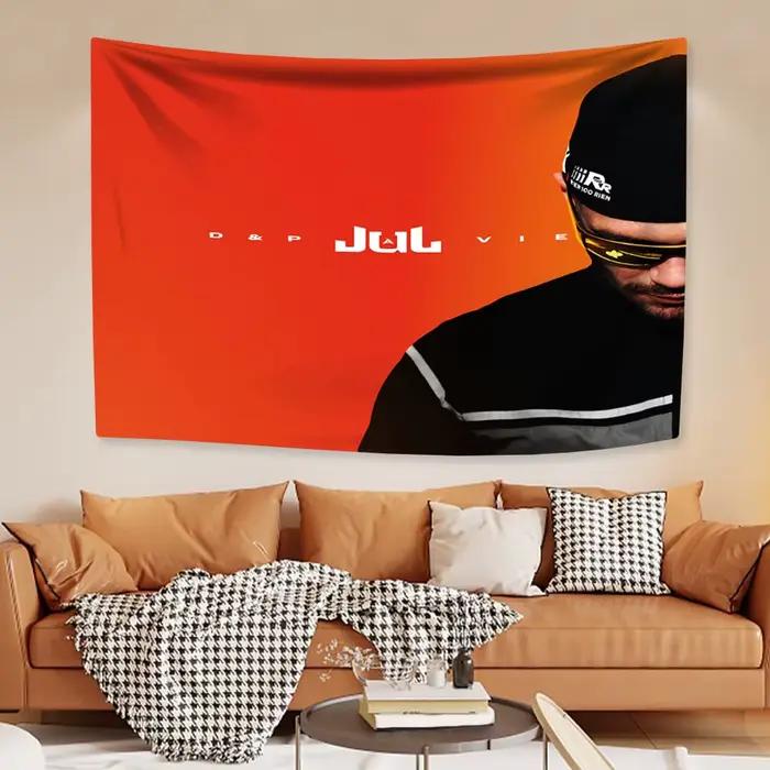 Jul C'est Pas Des Lol drapeau Album couverture tapisserie rappeur affiche Tarot Hippie chambre Bar café décor à la maison bannière de Concert
