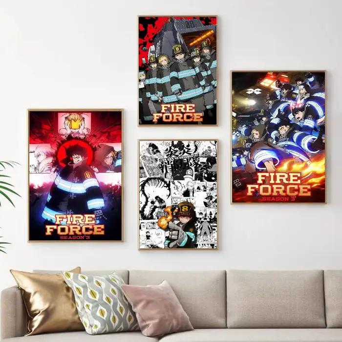 Affiche de bande dessinée F-Fire Force Anime Whitepaper