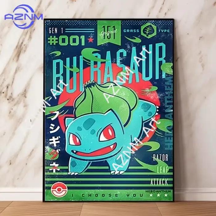 Affiche Pikachu de l'anime japonais Pokemon