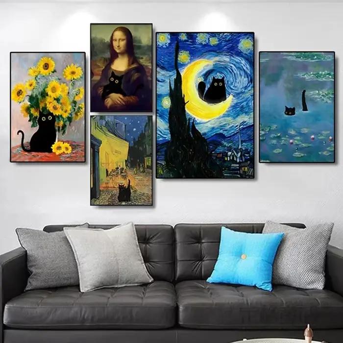 Peinture à l'huile de Van Gogh la nuit étoilée