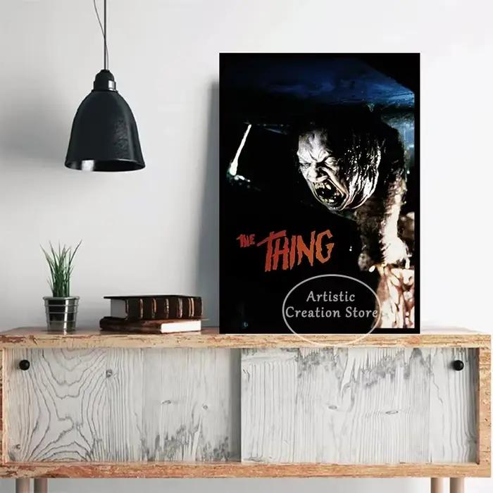 THE THING-Peinture sur toile de film d'horreur scientifique