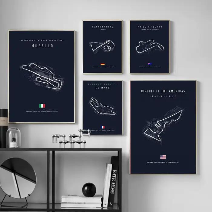 Affiche de Circuit F1, île Inpu Jerez catalonie Sepang