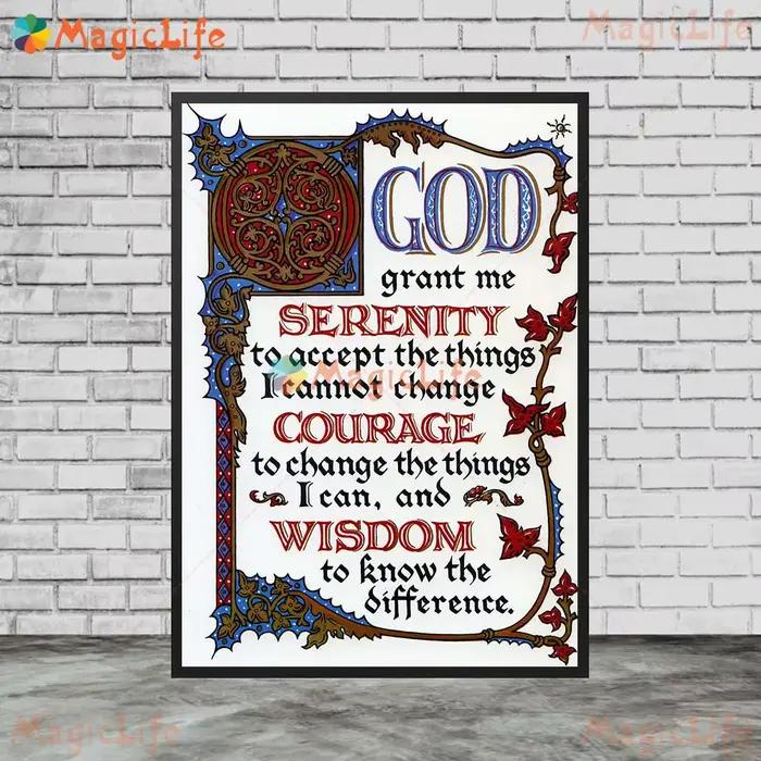 PSALM 23 DIEU MADE GIRLS SERENITÉ PRAYER MARRIAGE BLESSING Wall Art Toile Peinture Images Murales Pour Salon Décor À La Maison