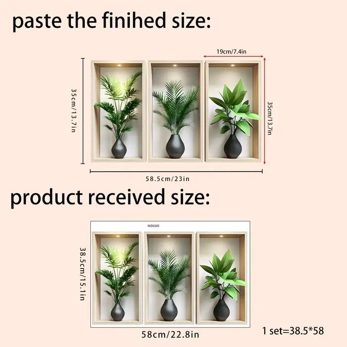 Autocollant Mural plantes vertes