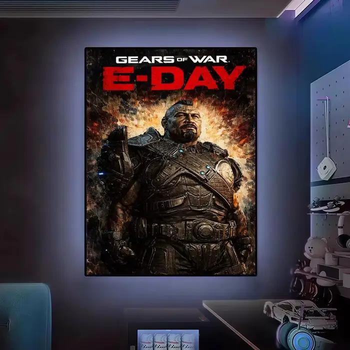 Affiche Game G-Gears of War E-Day
