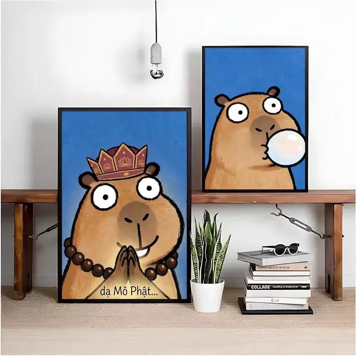 Peinture de dessin animé Kicapara simple et mignonne
