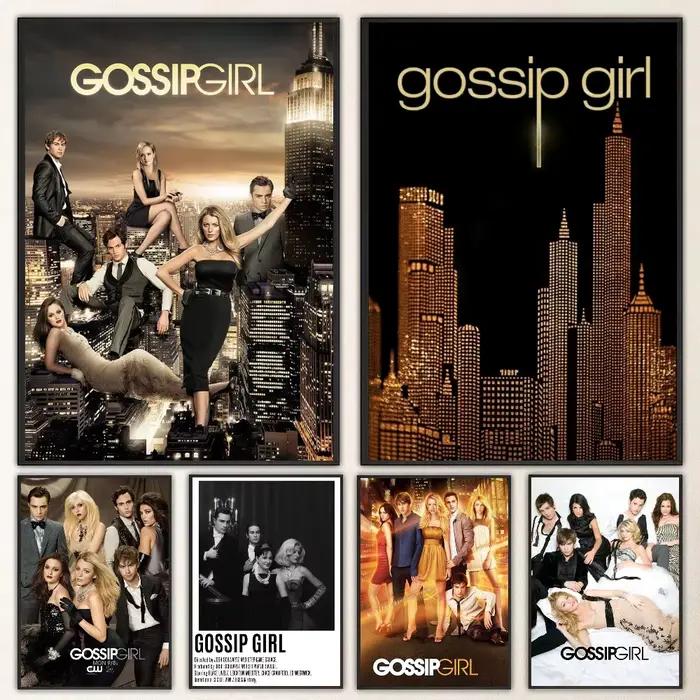Affiche autocollante G-Gossip Girl en papier imperméable